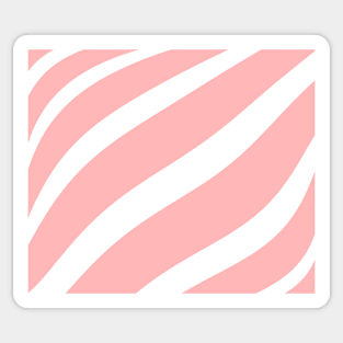 Abstract pattern - pink and white. Sticker